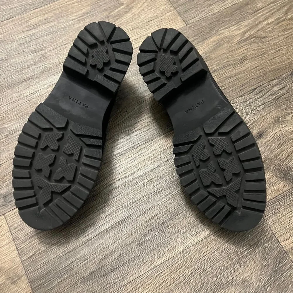 Leather Chunky Penny Loafers - Black - Picture 14 of 14